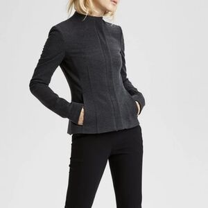 Theory Dark Charcoal Knit Twill Jacket Sz.XS/S
